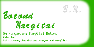 botond margitai business card